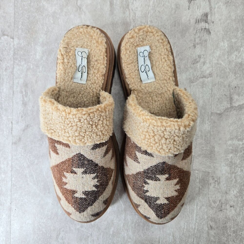 Jessica Simpson Brown and Tan Mules - Picture 2 of 12